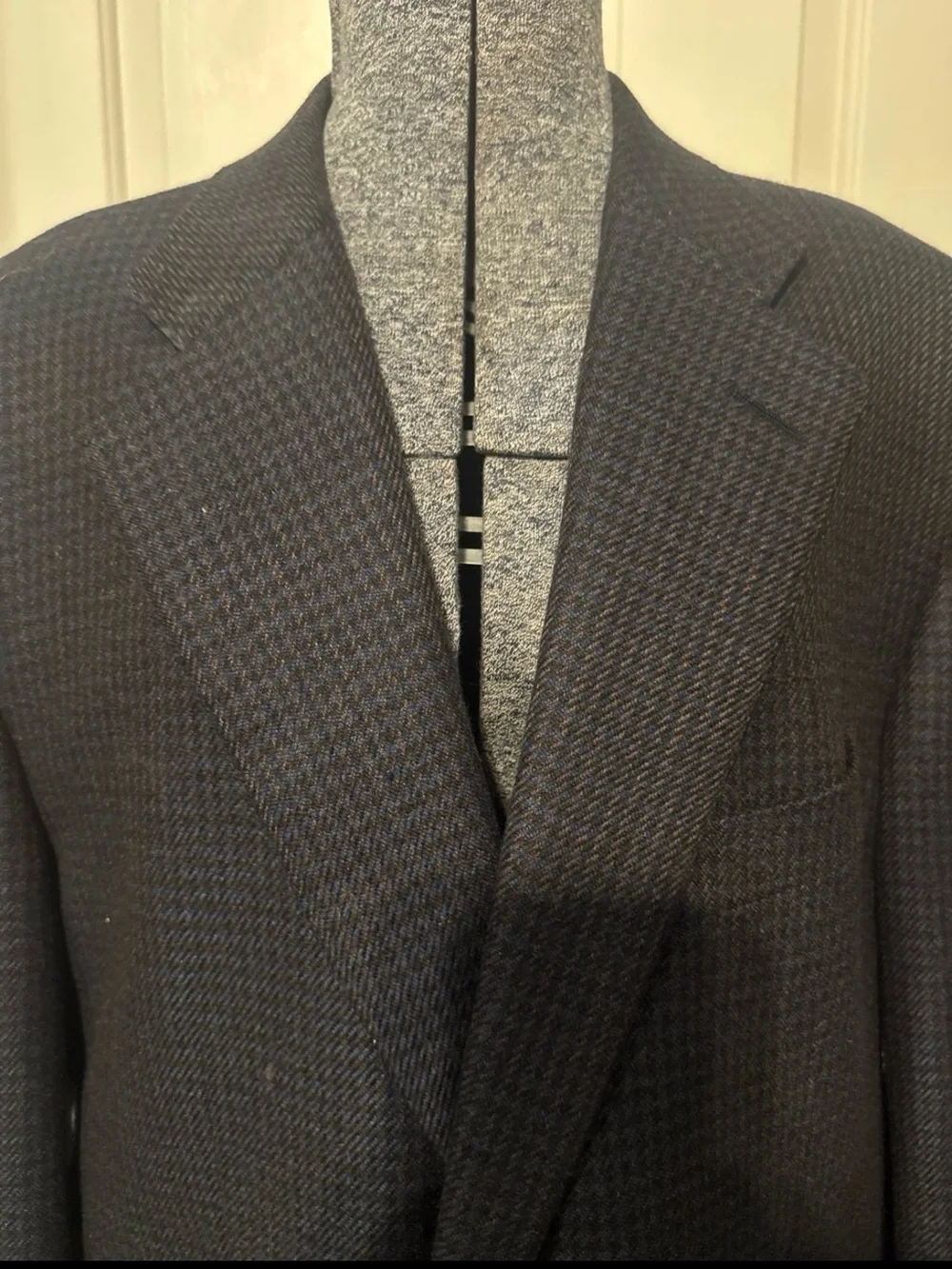 Ermenegildo Zegna Charcoal Patterned Sport Coat